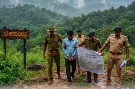 ಅರಣ್ಯ ಭೂಮಿ ಕಬಳಿಸಿದವನ ಬಂಧನ