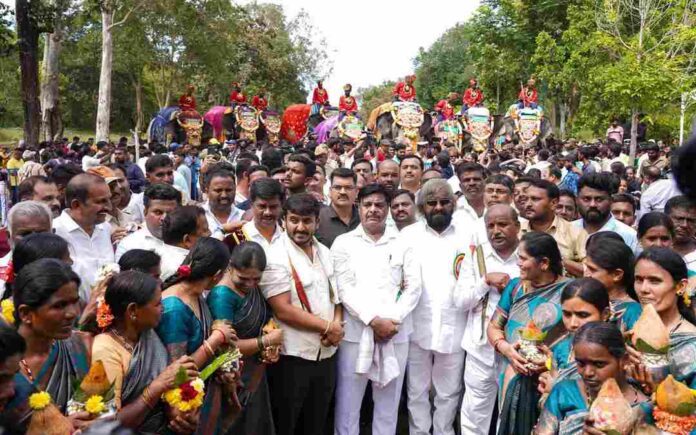 ಗಜಪಯಣಕ್ಕೆ ಈಶ್ವರ್&zwnj; ಖಂಡ್ರೆ ಚಾಲನೆ