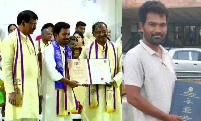 ಸಿಯುಕೆ ಸಂಶೋಧನಾರ್ಥಿ ನಂದಪ್ಪ ಪಿ