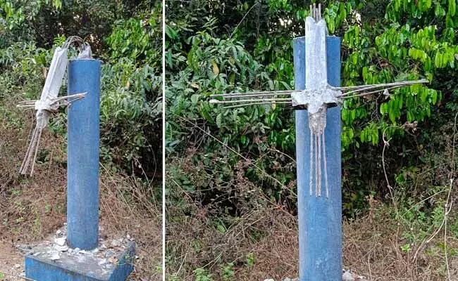 ಉಡುಪಿ | ಕಟ್ಟಿಂಗೇರಿಯಲ್ಲಿ ಕ್ರೈಸ್ತರ ಶಿಲುಬೆ ಧ್ವಂಸ ಮಾಡಿದ, ಪ್ರಕರಣ ದಾಖಲು