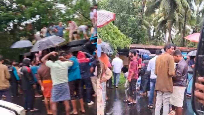 ಉಡುಪಿ | ಚಾಲಕನ ನಿಯಂತ್ರಣ ತಪ್ಪಿ ಬಸ್ ಪಲ್ಟಿ, ಪ್ರಯಾಣಿಕರಿಗೆ ಗಾಯ