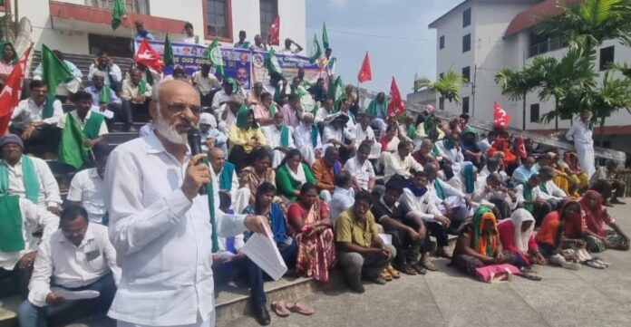 ಶಿವಮೊಗ್ಗ | ರೈತ-ಕಾರ್ಮಿಕಾ ವಿರೋಧಿ ನೀತಿಗಳ ವಿರುದ್ಧ ಎಚ್ಚರಿಕಾ ರ್ಯಾಲಿ