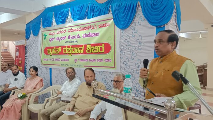 ಉಡುಪಿ | ಯುವಜನತೆಯಲ್ಲಿ ರಕ್ತದಾನದ ಪ್ರಜ್ಞೆ ಬೆಳೆಸುವುದು ಅಗತ್ಯ: ಡಾ.ಸುರೇಶ್ ಶೆಣೈ
