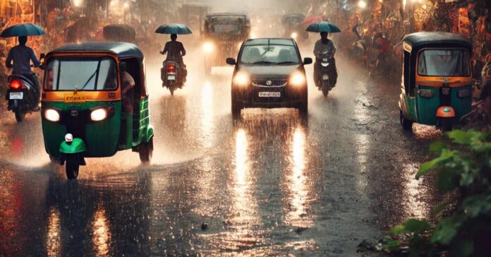 ಬಿರುಗಾಳಿ ಸಹಿತ ಮಳೆ