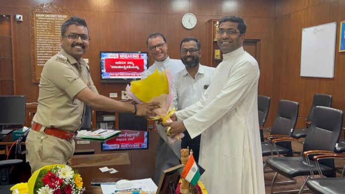 ಉಡುಪಿ ಕ್ರೈಸ್ತ ಧರ್ಮಪ್ರಾಂತ್ಯದಿಂದ ನೂತನ ಪೊಲೀಸ್ ವರಿಷ್ಠಾಧಿಕಾರಿ ಭೇಟಿ
