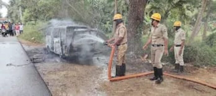 ಕಾರಿಗೆ ಬೆಂಕಿ