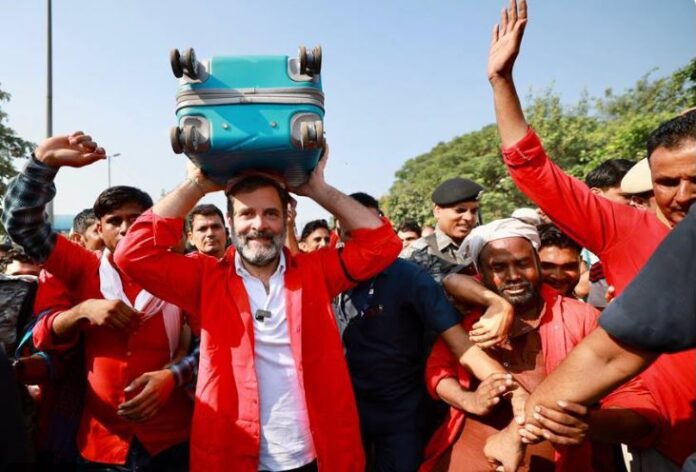 ರಾಹುಲ್ ಗಾಂಧಿ ಹಮಾಲಿ ಭೇಟಿ