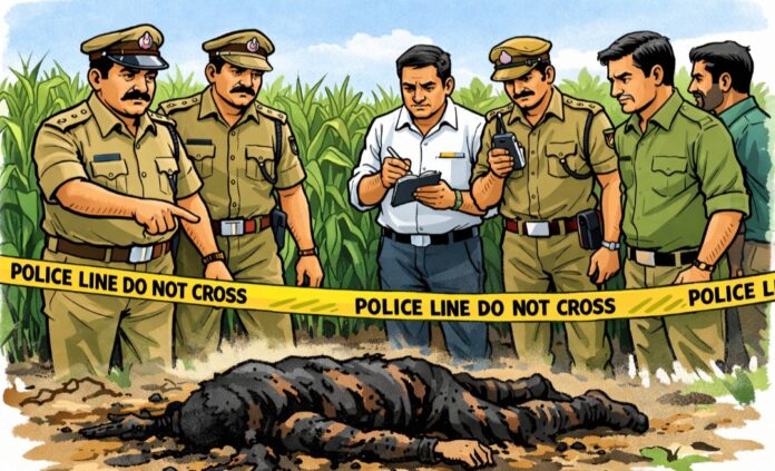 ಬೆಳಗಾವಿ | ಜಮೀನಿನಲ್ಲಿ ಅಪರಚಿತ ವ್ಯಕ್ತಿಯ ಶವ ಪತ್ತೆ