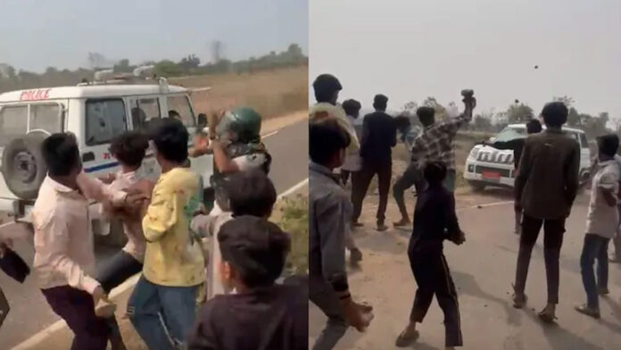 ಕ್ವಾರಿ, ಸಿಮೆಂಟ್ ಕಾರ್ಖಾನೆ, ಅಧಿಕಾರಿಗಳು, ಭೂಸ್ವಾಧೀನ, ಗ್ರಾಮಸ್ಥರು, ಪ್ರತಿಭಟನೆ, ಮಧ್ಯಪ್ರದೇಶ, ಧಾರ್, Quarry, cement factory, officials, land acquisition, villagers, protest, Madhya Pradesh, Dhar,