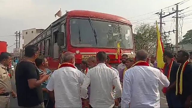 ಬೆಳಗಾವಿ | ಗಡಿಯಲ್ಲಿ ಉದ್ವಿಗ್ನ ವಾತಾವರಣ ಬೆಳಗಾವಿ ಮಹಾರಾಷ್ಟ್ರ ನಡುವಿನ ಬಸ್ ಸಂಚಾರ ಸ್ಥಗಿತ