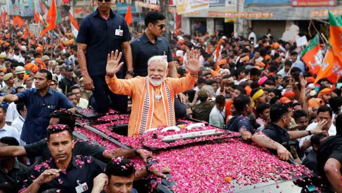Prime Minister Modi's arrival in Bangalore