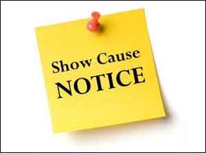 ಶೋಕಾಸ್&zwnj; ನೋಟಿಸ್&zwnj;